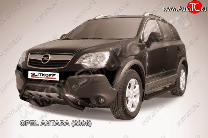 15 849 р. Кенгурятник d57 низкий мини  Opel Antara (2006-2010) (Цвет: серебристый)  с доставкой в г. Тамбов