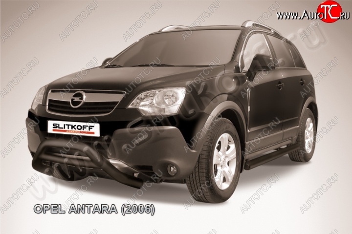 23 599 р. Кенгурятник d76 низкий  Opel Antara (2006-2010) (Цвет: серебристый)  с доставкой в г. Тамбов