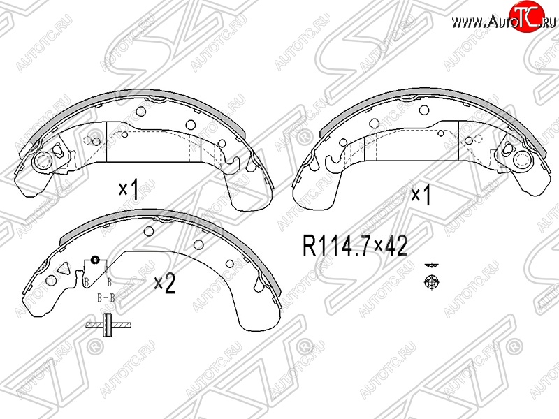 1 799 р. Колодки тормозные SAT (задние)  Opel Astra ( F,  H,  H GTC) - Zafira ( A,  В)  с доставкой в г. Тамбов