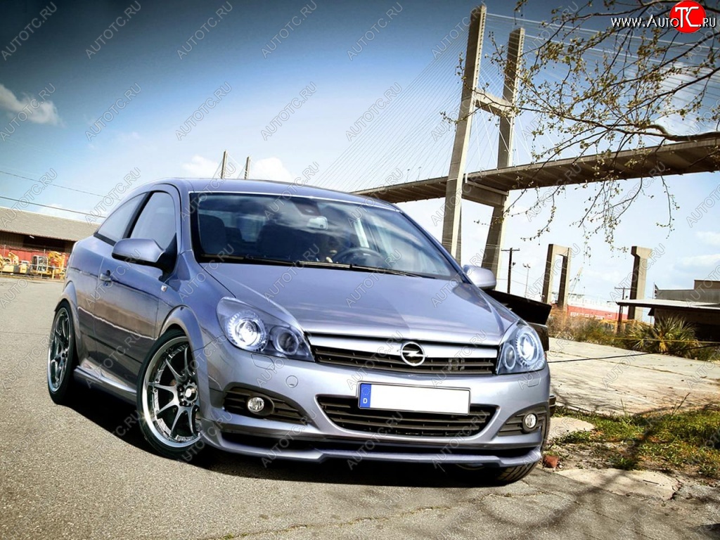 15 599 р. Накладка на передний бампер R1 Opel Astra H GTC хэтчбек 3 дв. дорестайлинг (2004-2007)  с доставкой в г. Тамбов