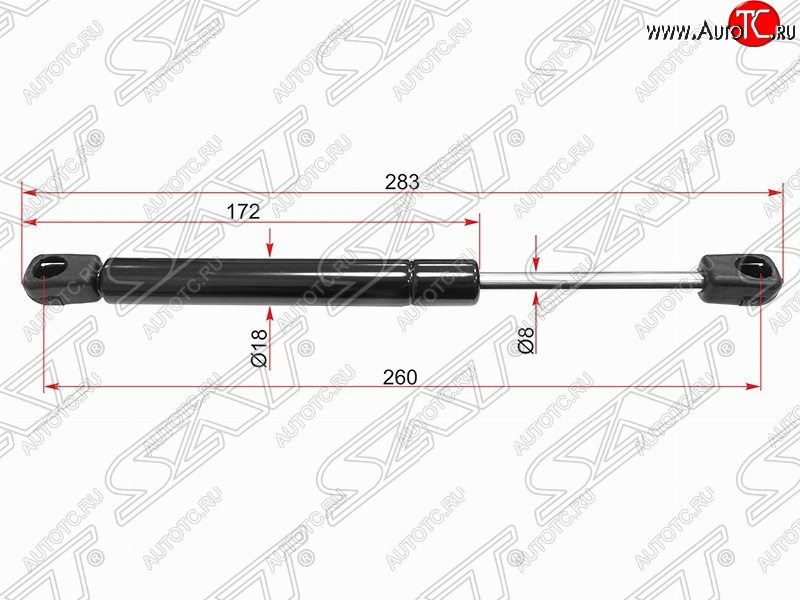 599 р. Газовый упор крышки багажника SAT  Opel Astra  H (2004-2015) седан дорестайлинг, универсал рестайлинг, хэтчбек 5дв рестайлинг  с доставкой в г. Тамбов