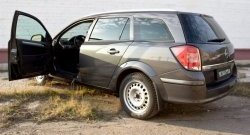 1 149 р. Накладки на порожки автомобиля RA  Opel Astra  H (2004-2007) универсал (Комплект (4 шт.))  с доставкой в г. Тамбов. Увеличить фотографию 2