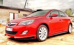 3 999 р. Накладка Sport на передний бампер Opel Astra J хэтчбек 5 дв.  рестайлинг (2012-2017) (Неокрашенная)  с доставкой в г. Тамбов. Увеличить фотографию 6