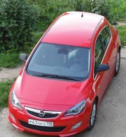 3 999 р. Накладка Sport на передний бампер Opel Astra J хэтчбек 5 дв.  рестайлинг (2012-2017) (Неокрашенная)  с доставкой в г. Тамбов. Увеличить фотографию 2