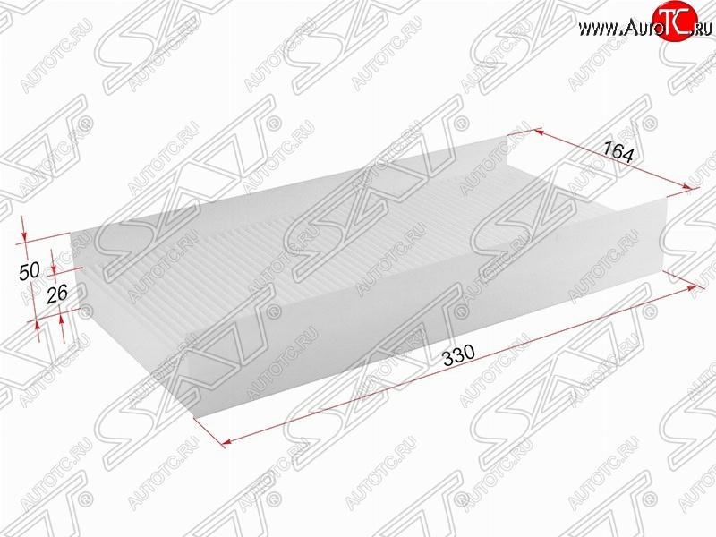 239 р. Фильтр салонный SAT (330х164х50/26 mm)  Opel Corsa  C - Vectra  C  с доставкой в г. Тамбов