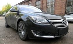 1 469 р. Сетка на бампер (рестайлинг) Russtal (черная) Opel Insignia A дорестайлинг седан (2008-2013)  с доставкой в г. Тамбов. Увеличить фотографию 3