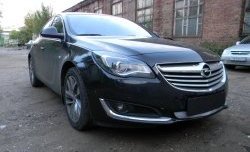 1 539 р. Сетка на бампер (рестайлинг) Russtal (хром) Opel Insignia A дорестайлинг седан (2008-2013)  с доставкой в г. Тамбов. Увеличить фотографию 2