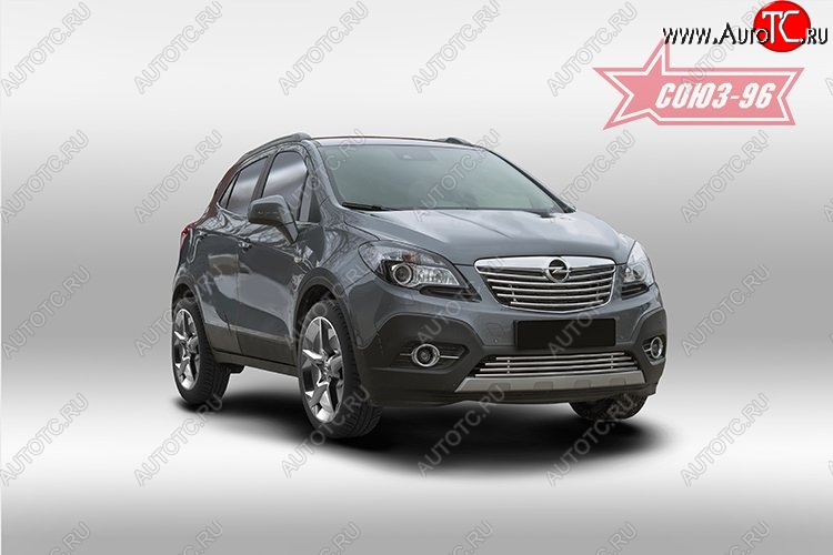 6 884 р. Декоративный элемент решетки радиатора Souz-96 (d16) Opel Mokka  дорестайлинг (2012-2016)  с доставкой в г. Тамбов