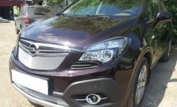 1 539 р. Нижняя сетка на бампер Russtal (хром) Opel Mokka  дорестайлинг (2012-2016)  с доставкой в г. Тамбов. Увеличить фотографию 4