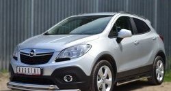 15 999 р. Защита переднего бампера (2 трубыØ63 мм, нержавейка) SLITKOFF Opel Mokka  дорестайлинг (2012-2016)  с доставкой в г. Тамбов. Увеличить фотографию 4