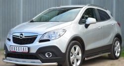 13 949 р. Одинарная защита переднего бампера диаметром 63 мм SLITKOFF Opel Mokka  дорестайлинг (2012-2016)  с доставкой в г. Тамбов. Увеличить фотографию 4