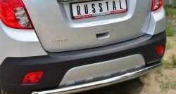 11 999 р. Одинарная защита заднего бампера из трубы диаметром 63 мм Russtal Opel Mokka  дорестайлинг (2012-2016)  с доставкой в г. Тамбов. Увеличить фотографию 2