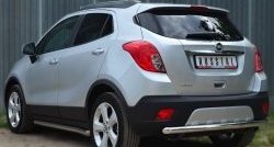 11 999 р. Одинарная защита заднего бампера из трубы диаметром 63 мм Russtal Opel Mokka  дорестайлинг (2012-2016)  с доставкой в г. Тамбов. Увеличить фотографию 4