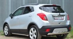 14 299 р. Защита заднего бампера (Ø75x42 мм, нержавейка) Russtal Opel Mokka  дорестайлинг (2012-2016)  с доставкой в г. Тамбов. Увеличить фотографию 4