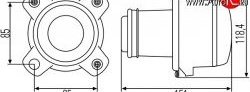 5 649 р. Модуль ближнего света Hella 1BL 008 193-001 c линзой Honda Odyssey 2 (1999-2003) (Без пыльника)  с доставкой в г. Тамбов. Увеличить фотографию 2