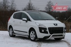 13 319 р. Защита переднего бампера Souz-96 (d60/42) Peugeot 3008 дорестайлинг (2009-2013)  с доставкой в г. Тамбов. Увеличить фотографию 2