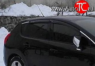 999 р. Комплект дефлекторов окон (ветровиков) 4 шт. Russtal Peugeot 3008 дорестайлинг (2009-2013)  с доставкой в г. Тамбов