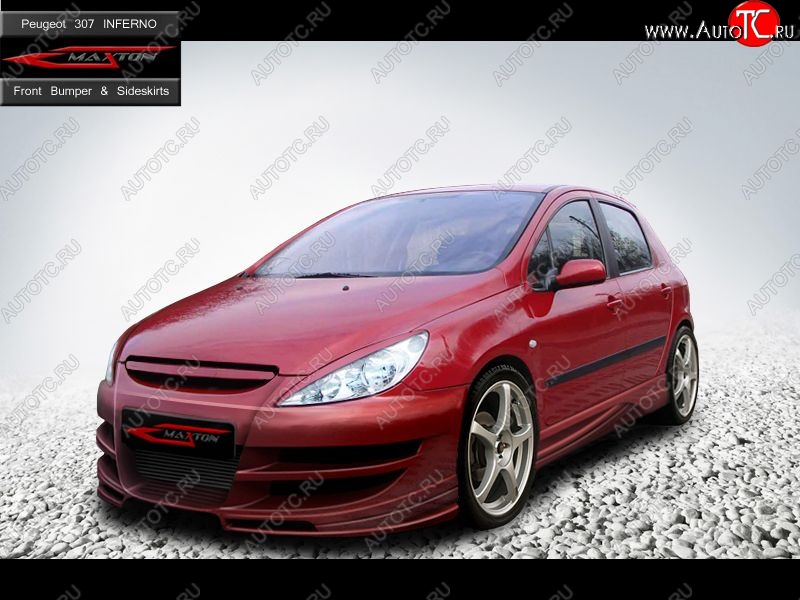 27 699 р. Передний бампер Inferno Peugeot 307 универсал дорестайлинг (2001-2005)  с доставкой в г. Тамбов