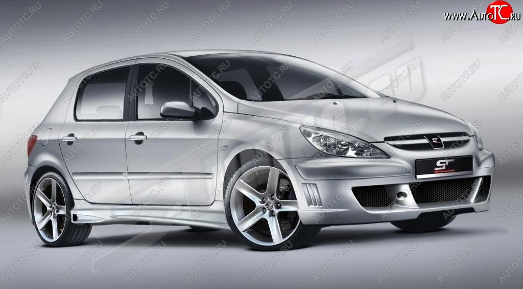 26 599 р. Передний бампер ST Peugeot 307 универсал дорестайлинг (2001-2005)  с доставкой в г. Тамбов