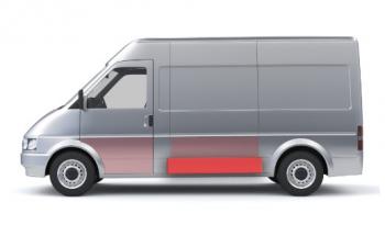 1 489 р. Левая средняя нижняя боковая панель (ремонтная) Wisentbull Fiat Ducato 244 (2002-2012)  с доставкой в г. Тамбов. Увеличить фотографию 1