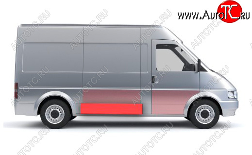 1 489 р. Правая средняя нижняя боковая панель (ремонтная) Wisentbull Fiat Ducato 244 (2002-2012)  с доставкой в г. Тамбов