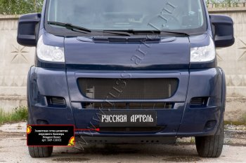 1 049 р. Защитная сетка решетки переднего бампера RA  Peugeot Boxer  250 (2006-2014)  с доставкой в г. Тамбов. Увеличить фотографию 3