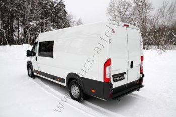 4 599 р. Металлическая защита заднего бампера RA Peugeot Boxer 250 (2006-2014)  с доставкой в г. Тамбов. Увеличить фотографию 4