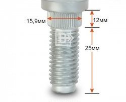 Забивная шпилька 25 мм ступицы Вектор M14 2.0 25 Ford F 150 6 рестайлинг (2005-2008) 