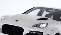 42 299 р. Пластиковый капот TECHART MAGNUM Porsche Cayenne 958 (2010-2014) (Неокрашенный)  с доставкой в г. Тамбов. Увеличить фотографию 1