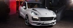 2 749 р. Реснички на фары TECHART Porsche Cayenne 958 (2010-2014) (Неокрашенные)  с доставкой в г. Тамбов. Увеличить фотографию 3