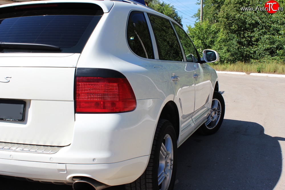 619 р. Реснички на фонари RA  Porsche Cayenne  955 (2002-2006) (Неокрашенные)  с доставкой в г. Тамбов