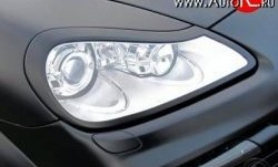 2 299 р. Реснички на фары JE Design Porsche Cayenne 957 (2007-2010) (Неокрашенные)  с доставкой в г. Тамбов. Увеличить фотографию 4