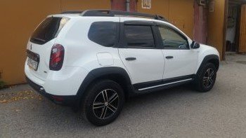 Накладки на двери Petroil Tuning Renault Duster HS дорестайлинг (2010-2015)  (Тисненый пластик)