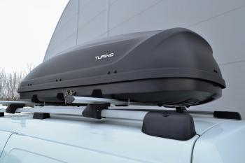23 199 р. Автобокс PT GROUP (410л., 177х81х46, двустороннее открывание) Turino 1 черный   (Черный)  с доставкой в г. Тамбов. Увеличить фотографию 4