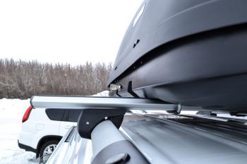 23 199 р. Автобокс PT GROUP (410л., 177х81х46, двустороннее открывание) Turino 1 черный   (Черный)  с доставкой в г. Тамбов. Увеличить фотографию 5