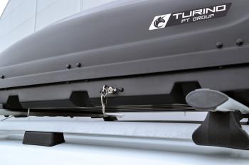 23 199 р. Автобокс PT GROUP (410л., 177х81х46, двустороннее открывание) Turino 1 черный   (Черный)  с доставкой в г. Тамбов. Увеличить фотографию 7