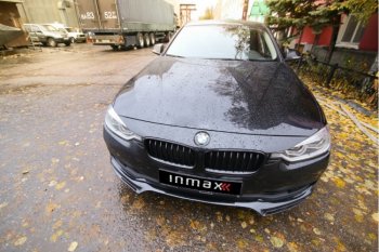 12 999 р. Юбка переднего бампера (Sport,Luxury, SE) INMAX  BMW 3 серия ( F30,  F31) (2015-2018) седан рестайлинг, универсал рестайлинг (неокрашенная)  с доставкой в г. Тамбов. Увеличить фотографию 3