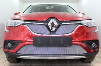 Защитная сетка в бампер (низ, ячейка 4х10 мм) Стрелка11 Премиум Renault Arkana (2019-2025) ()