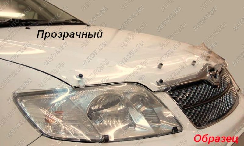 1 899 р. Дефлектор капота (рынок Японии) CA-Plastic  Toyota Corolla Fielder  E160 (2015-2017) универсал 1-ый рестайлинг (серия Сlassic прозрачный, без надписи)  с доставкой в г. Тамбов