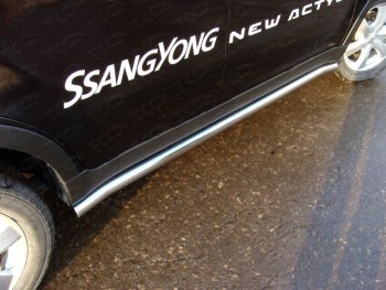 Защита порогов труба d60,3 мм ТСС Тюнинг SSANGYONG Actyon рестайлинг (2013-2021)