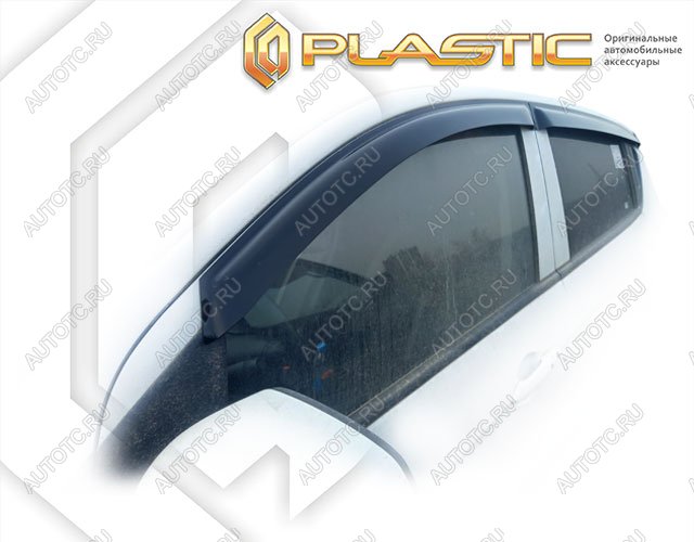 2 799 р. Ветровики дверей Classic полупрозрачный CA Plastic на Chevrolet Spark III поколение, рестайлинг 2016 г., хэтчбек 5 дв. 2016 - 2022  с доставкой в г. Тамбов