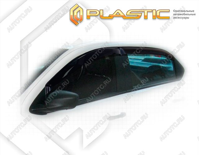 2 799 р. Ветровики дверей Classic полупрозрачный CA Plastic на Citroen C-Elysee  2013–н.в.  с доставкой в г. Тамбов