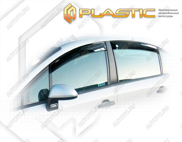 2 699 р. Ветровики дверей Classic полупрозрачный CA Plastic на Citroen C4  2004-2008   с доставкой в г. Тамбов