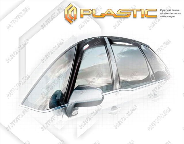 2 799 р. Ветровики дверей Classic полупрозрачный CA Plastic на Citroen C4 Picasso  2006-2013  с доставкой в г. Тамбов
