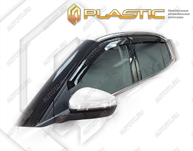 2 799 р. Ветровики дверей Classic полупрозрачный CA Plastic на Citroen C5 Aircross I поколение рестайлинг, джип/suv 5 дв. 2022 - н.в.  с доставкой в г. Тамбов