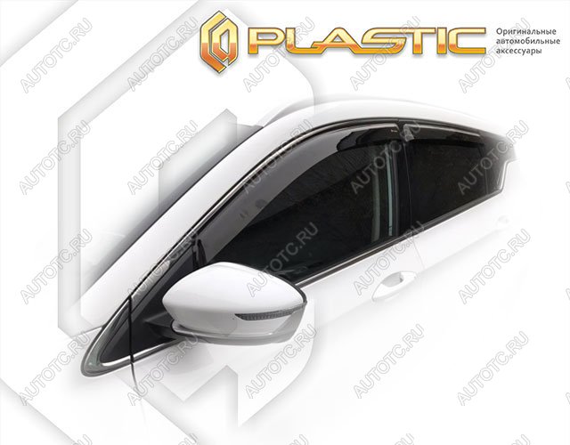 2 699 р. Ветровики дверей Classic полупрозрачный CA Plastic на Geely Binyue I поколение, I поколение рестайлинг, джип/suv 5 дв., рынок Китая  2018 - н.в.  с доставкой в г. Тамбов
