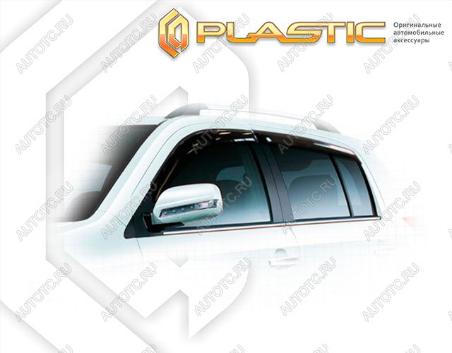 2 969 р. Ветровики дверей Classic полупрозрачный CA Plastic на Geely MK Cross  2011–н.в.  с доставкой в г. Тамбов