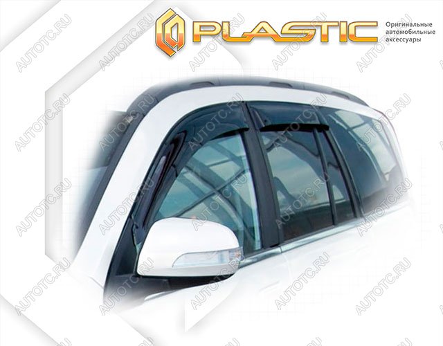 2 969 р. Ветровики дверей Classic полупрозрачный CA Plastic на Great Wall Hover H3 New  2014–н.в.  с доставкой в г. Тамбов