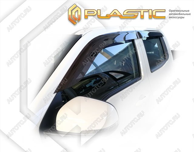 2 699 р. Ветровики дверей Classic полупрозрачный CA Plastic на Great Wall Wingle 7 2018–н.в.  с доставкой в г. Тамбов