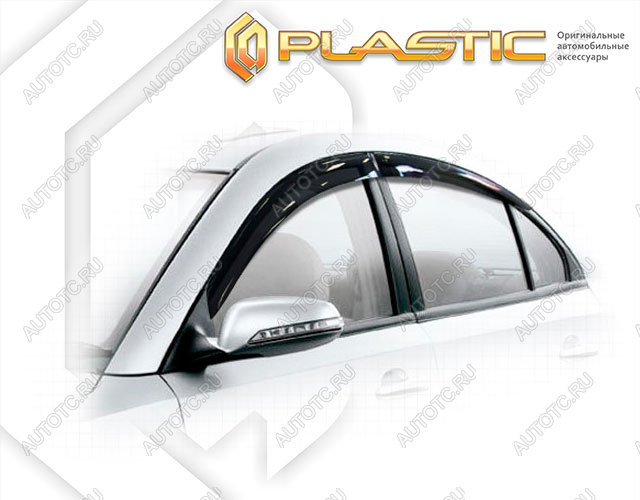 2 699 р. Ветровики дверей Classic полупрозрачный CA Plastic на Haima 3  2011-2013  с доставкой в г. Тамбов